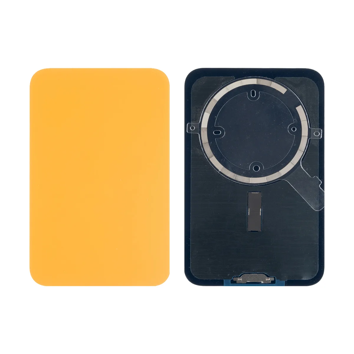 Задняя крышка для iPhone 17 Pro Max (A3526) Оранжевый (стекло, монолит, MagSafe, логотип) - Премиум