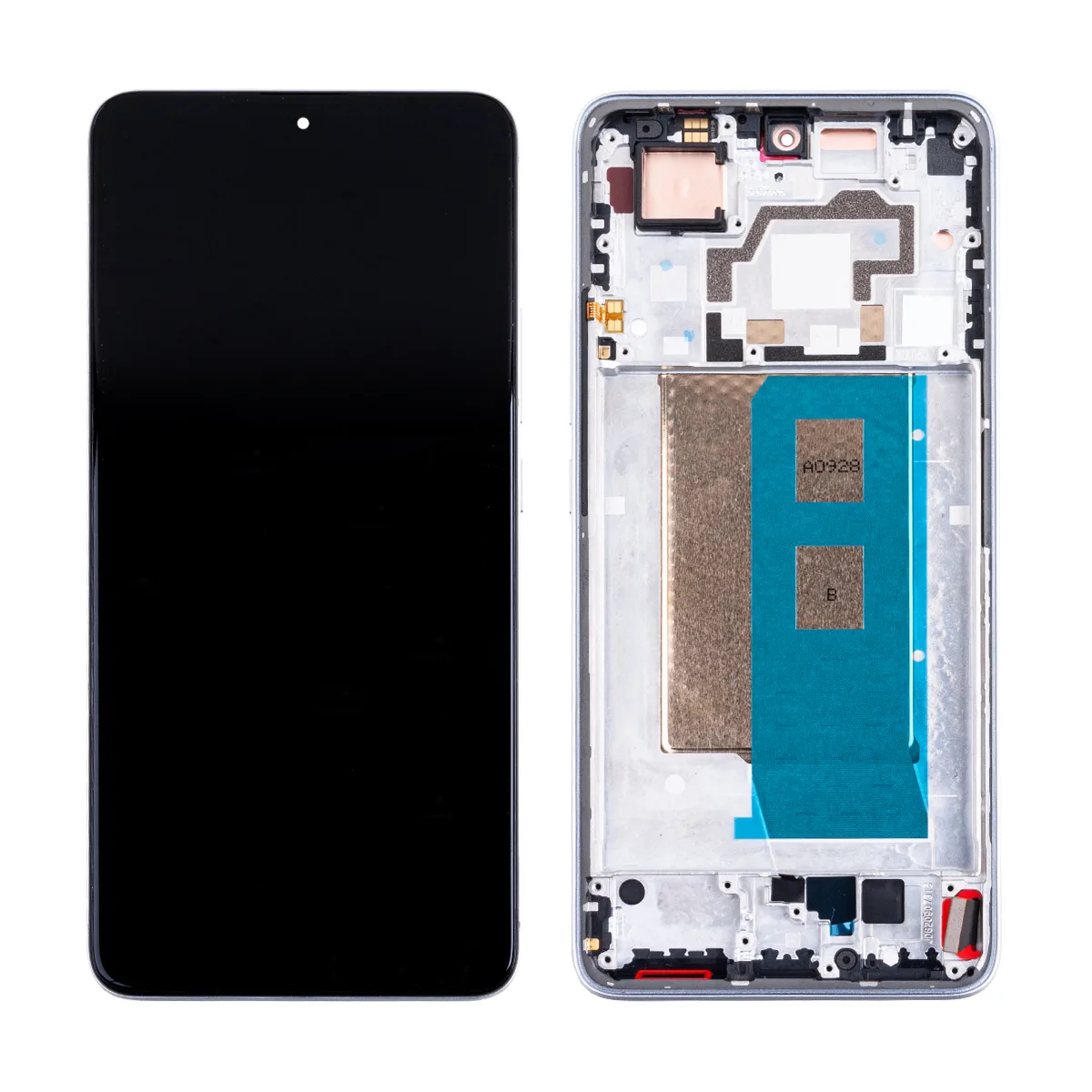 Дисплей для Xiaomi Poco F5 Pro (23013PC75G) модуль с рамкой Белый - OR (SP)
