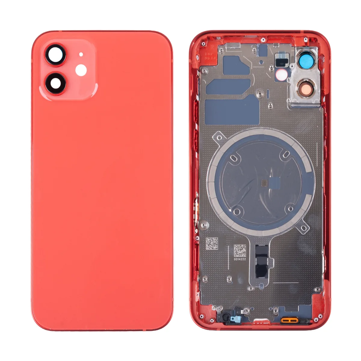 Корпус для iPhone 12 (A2403) (1 Sim) Красный - Премиум