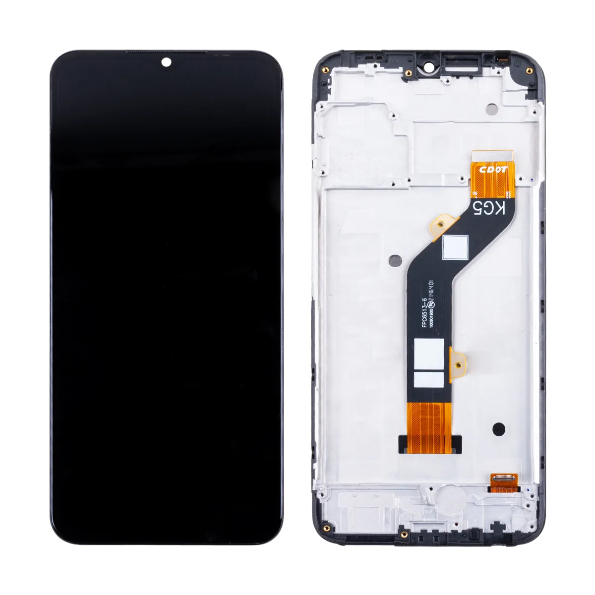 Дисплей для Tecno Spark Go 2022 (KG5m) модуль с рамкой Черный - OR