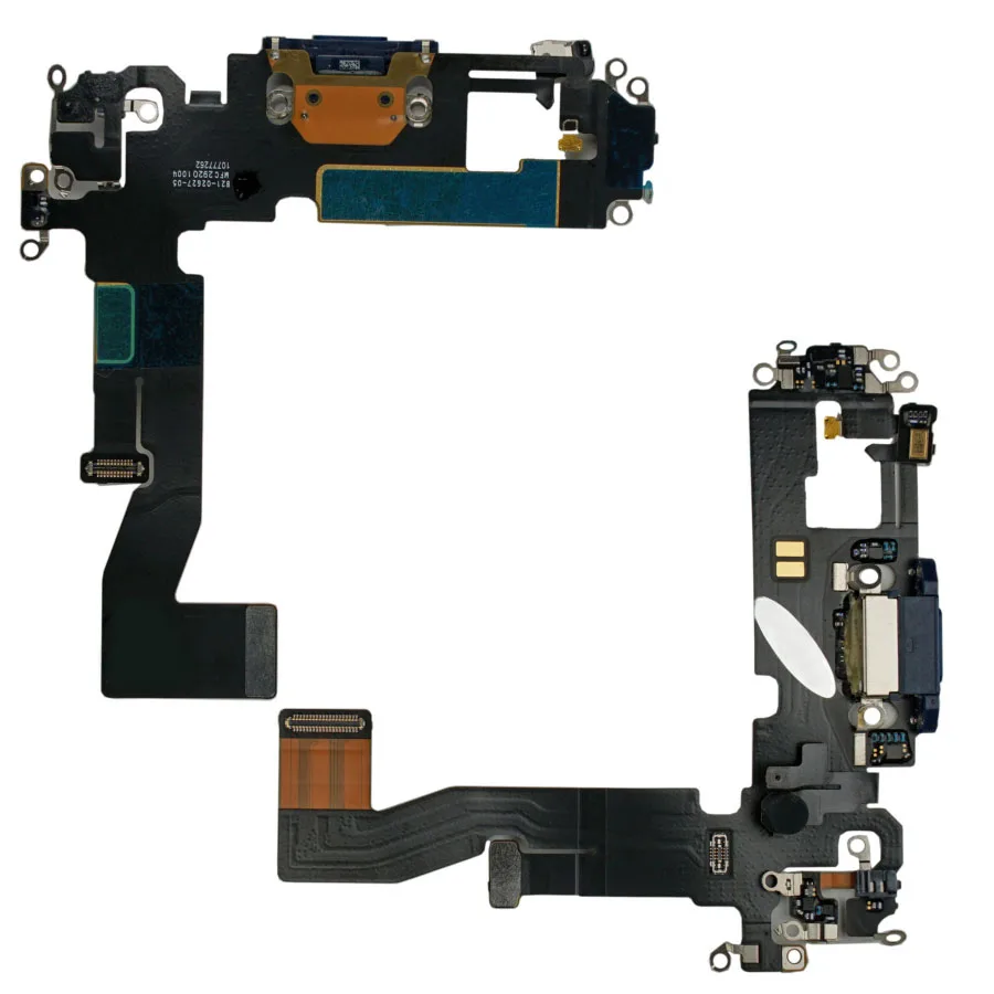 Шлейф для iPhone 12/12 Pro (A2403/A2407) на системный разъем/микрофон Черный