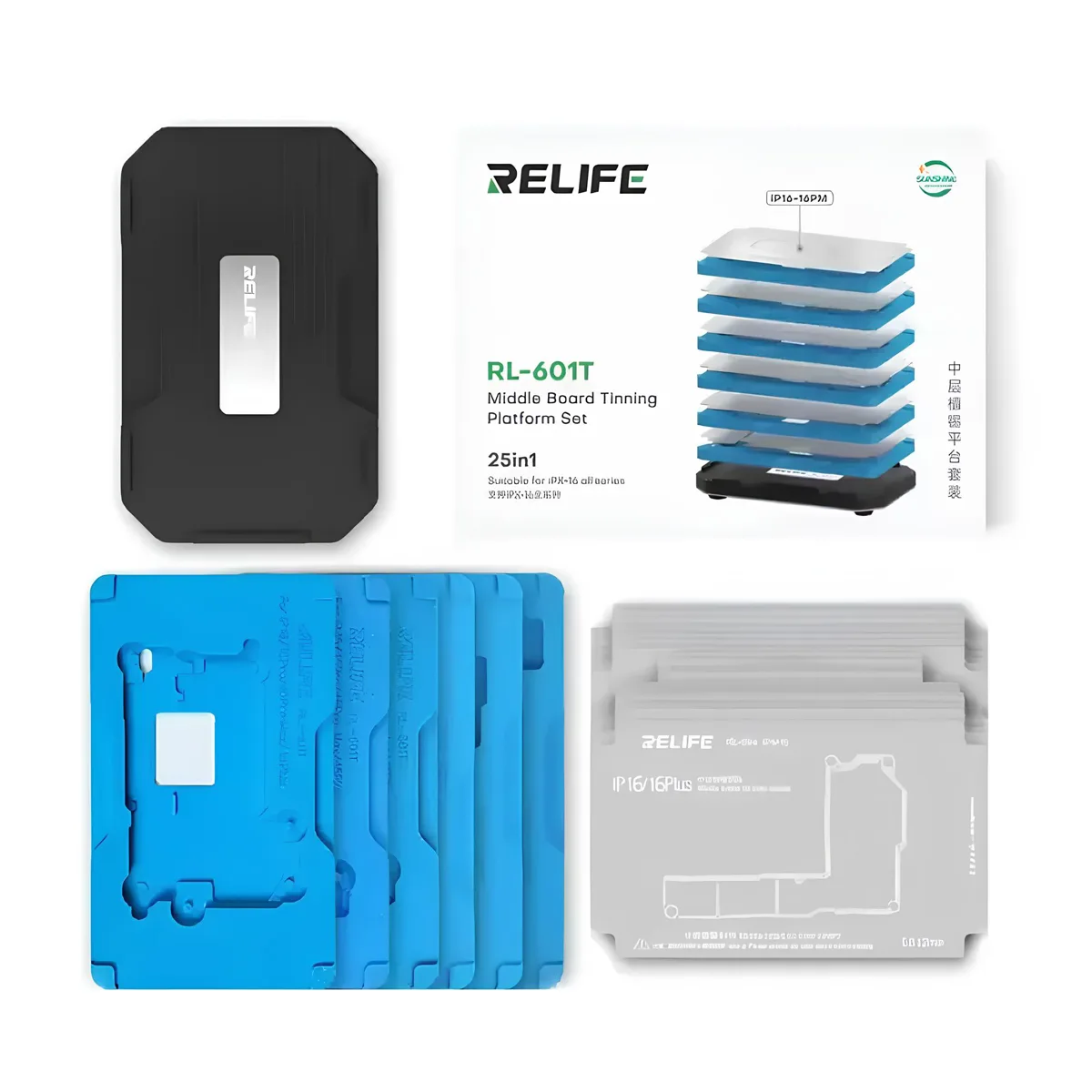 Платформа реболлинга Relife RL-601T для iPhone X/Xs/Xs Max/Xr/11/11 Pro/11 Pro Max/12/12 mini/12 Pro