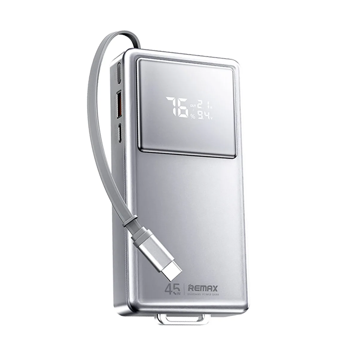 Внешний Аккумулятор (Power Bank) Remax FCP-30 20000 mAh (45W, PD, Type-C, встроенный кабель Type-C,