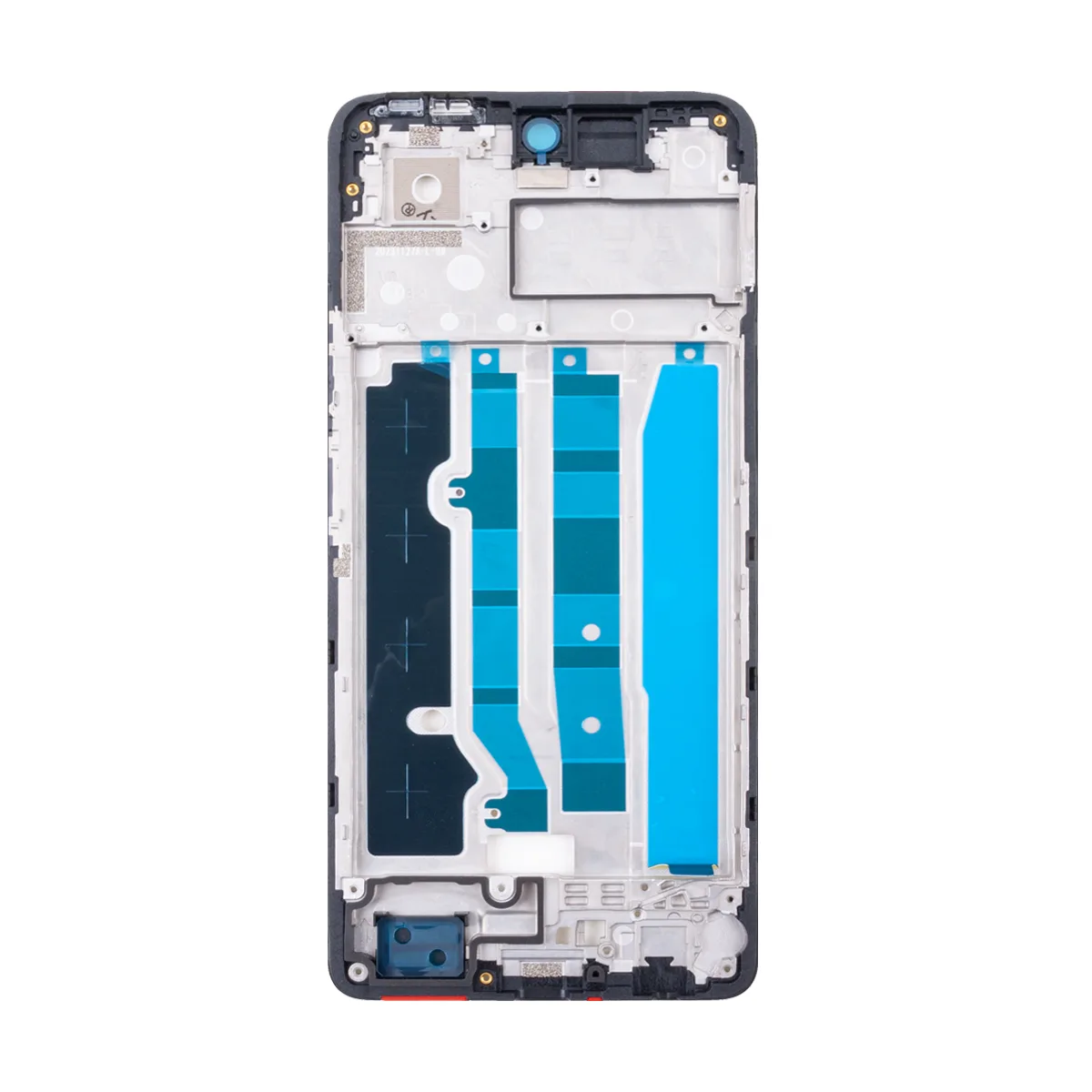 Рамка дисплея для Tecno Spark 20 Pro (KJ6) Черный (возможен дефект ЛКП)