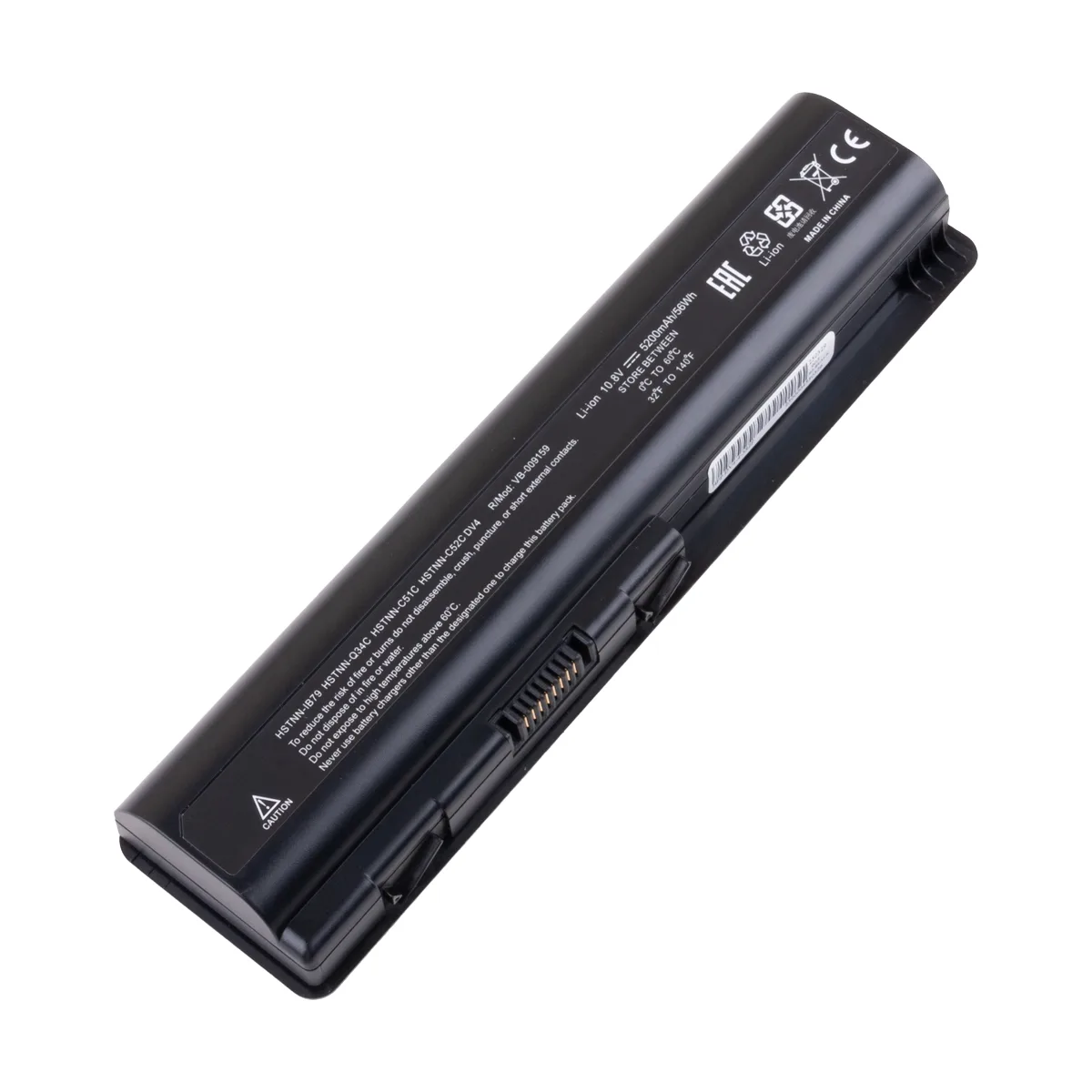 Аккумуляторная батарея для ноутбука HP Pavilion dv4, dv5, dv6, G50, G60, G61 (HSTNN-LB72) 5200 mAh
