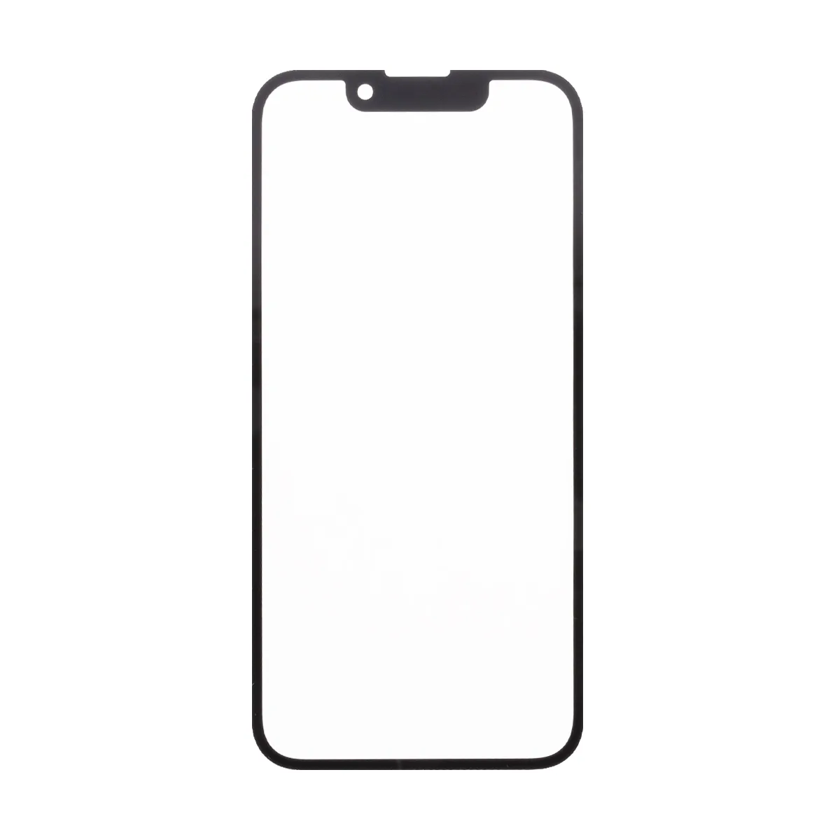 Стекло для переклейки iPhone 13 mini (A2630) с OCA пленкой + тачскрин Черный - OR (Feaglet)