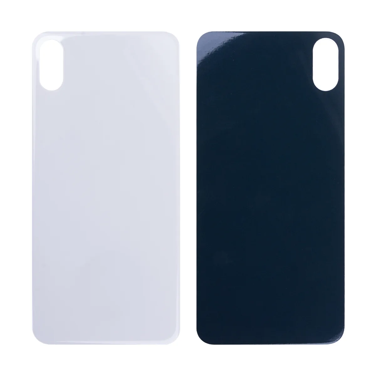 Задняя крышка для iPhone Xs Max (A1921/A2101) Белый (стекло, монолит, широкий вырез под камеру, лого