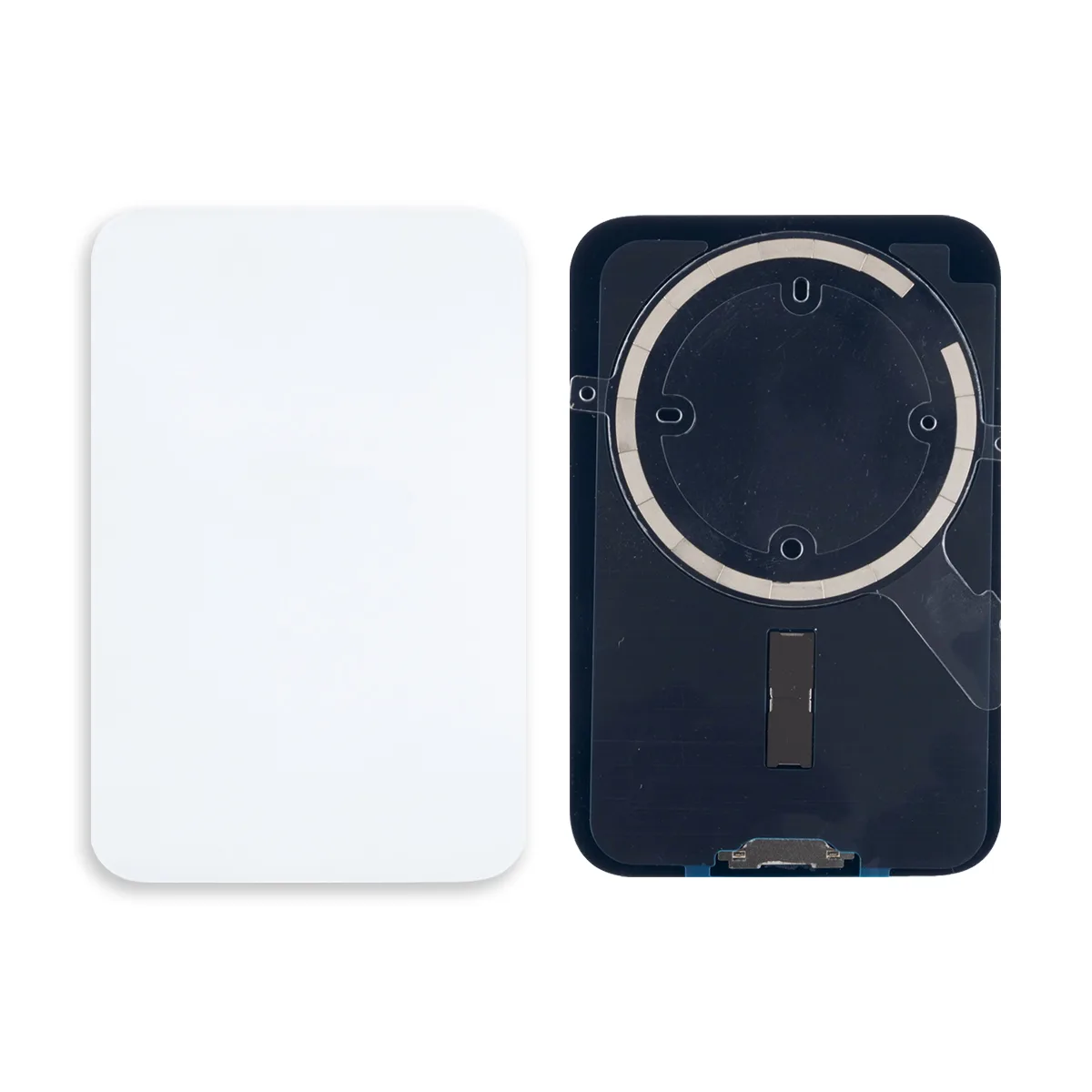 Задняя крышка для iPhone 17 Pro (A3523) Серебро (стекло, монолит, MagSafe, логотип) - Премиум