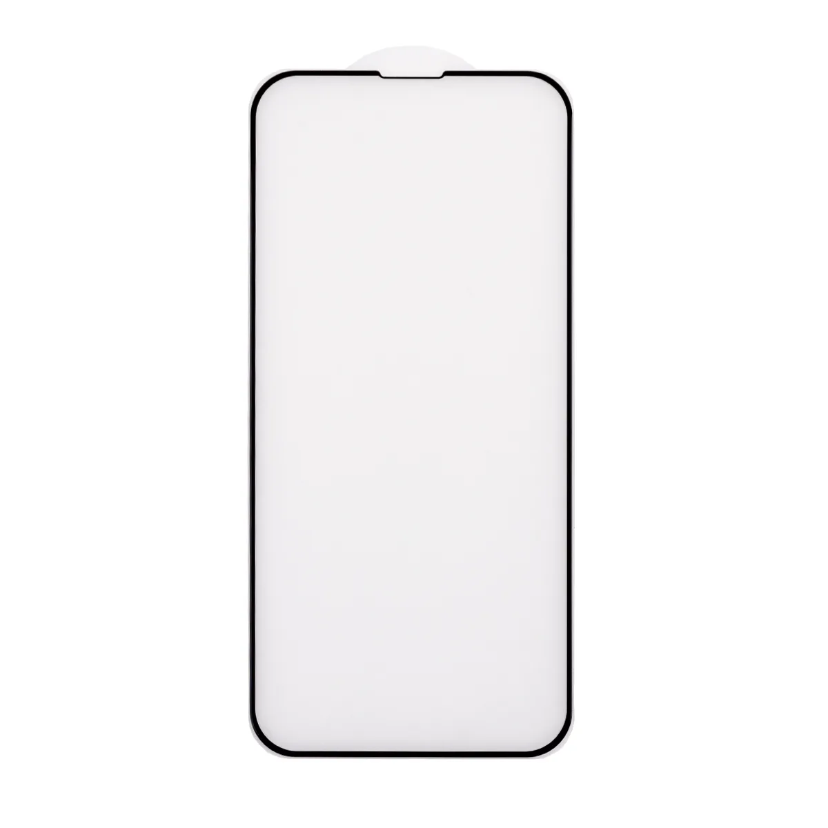 Защитное стекло "Матовое" для iPhone 13/13 Pro/14/16e/17e Черный (Закалённое, полное покрытие)