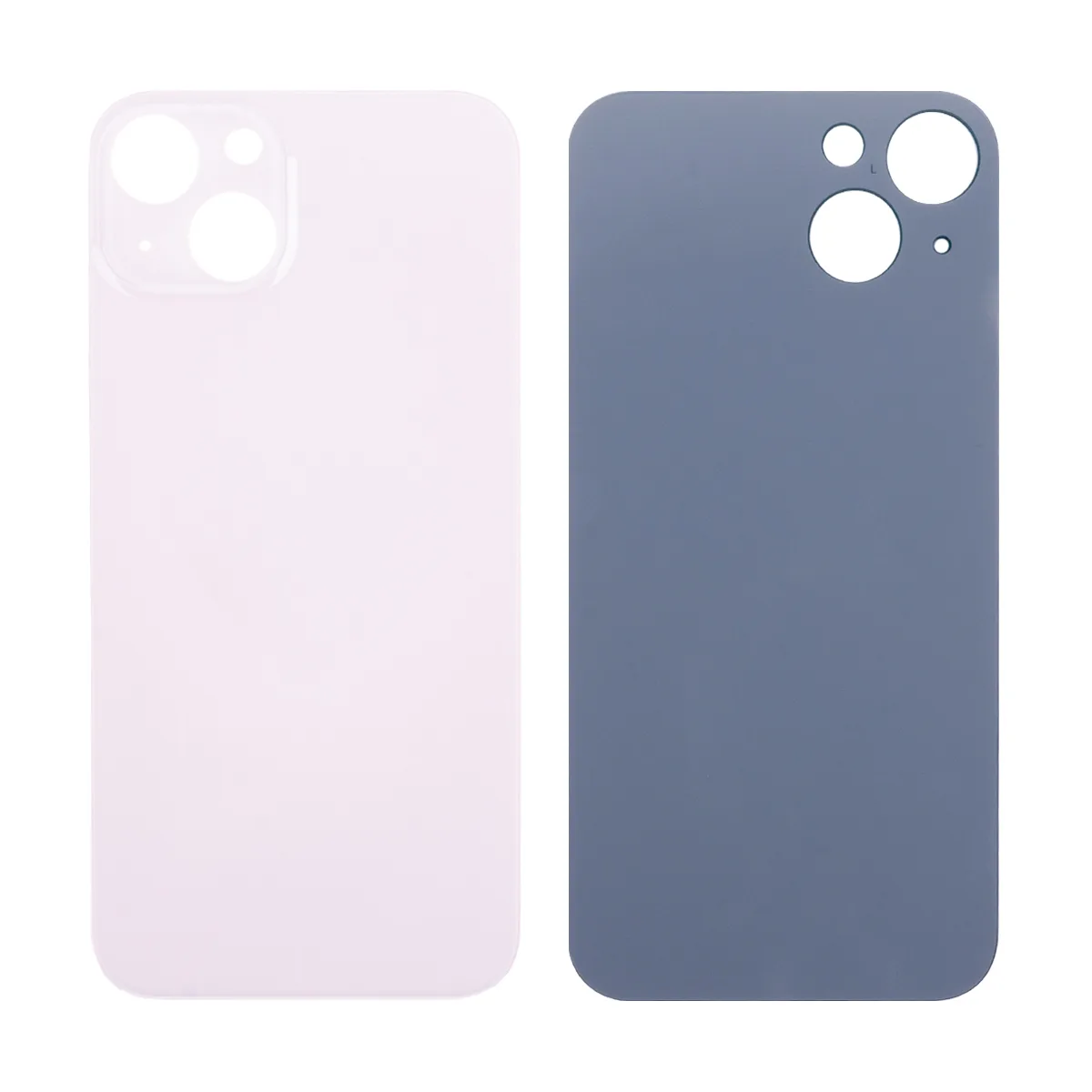 Задняя крышка для iPhone 13 (A2635) Розовый (стекло, монолит, широкий вырез под камеру, логотип) - П