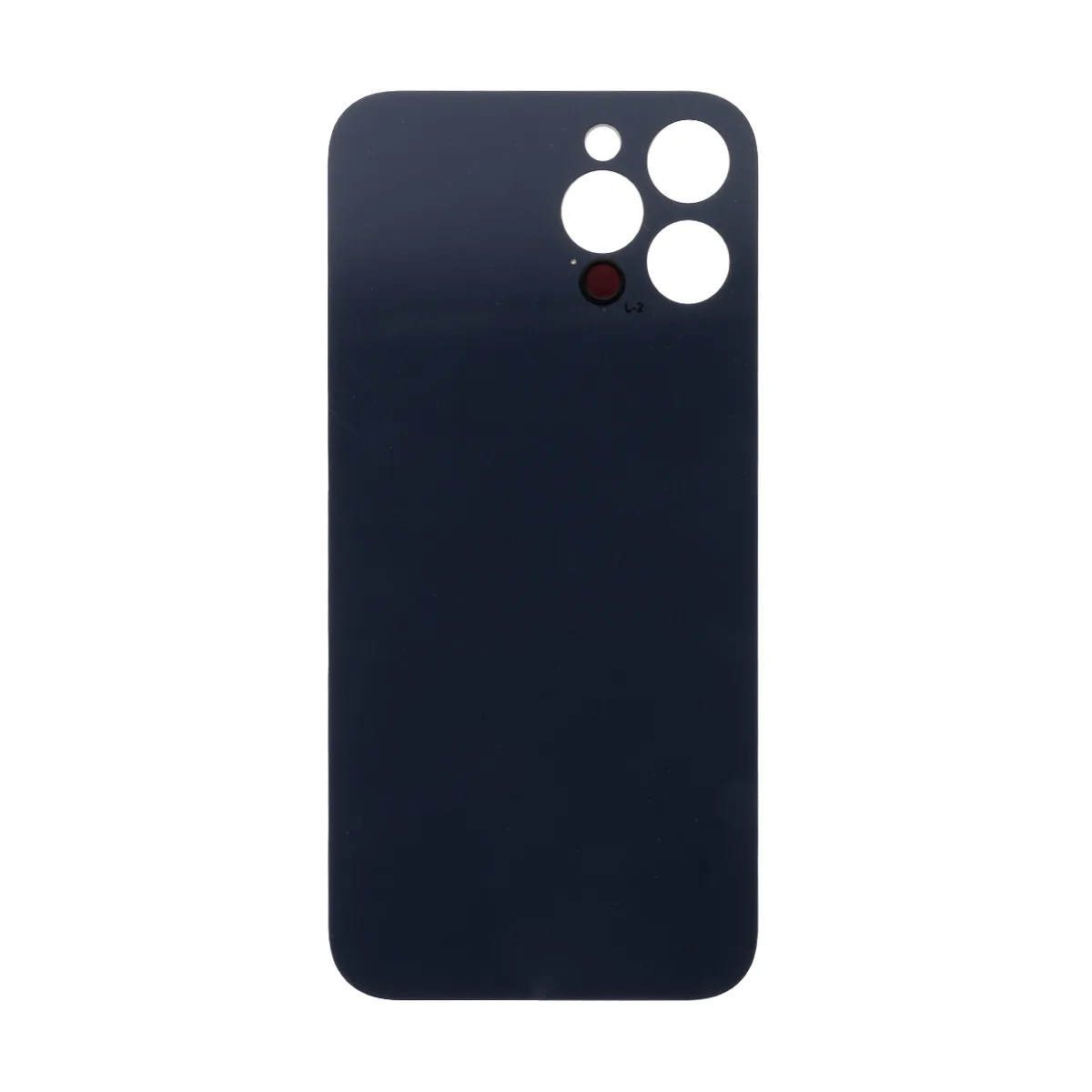 Задняя крышка для iPhone 12 Pro Max (A2411) Серый (стекло, монолит, широкий вырез под камеру, логоти