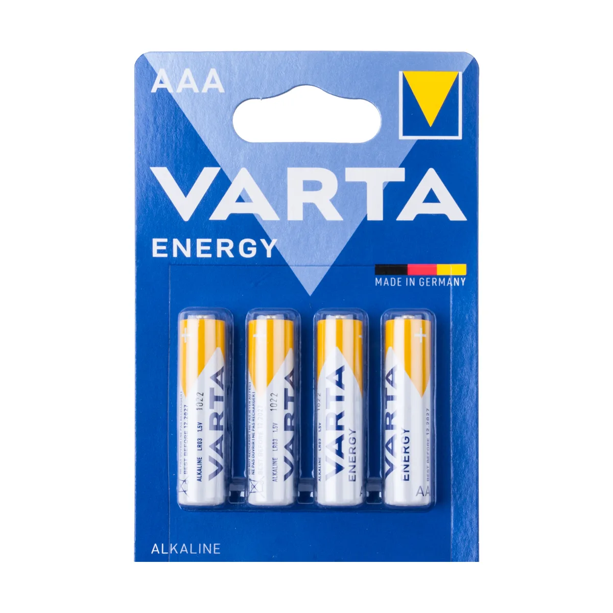 Батарейка AAA LR03 Varta ENERGY 1.5V (4 шт. в блистере)