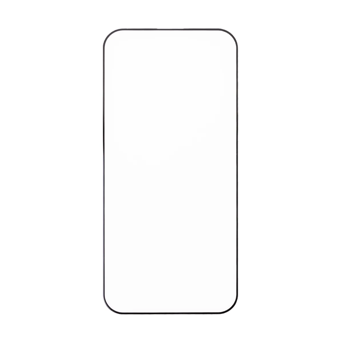 Защитное стекло "Матовое" для iPhone 16 Pro Max Черный (Закалённое, полное покрытие)