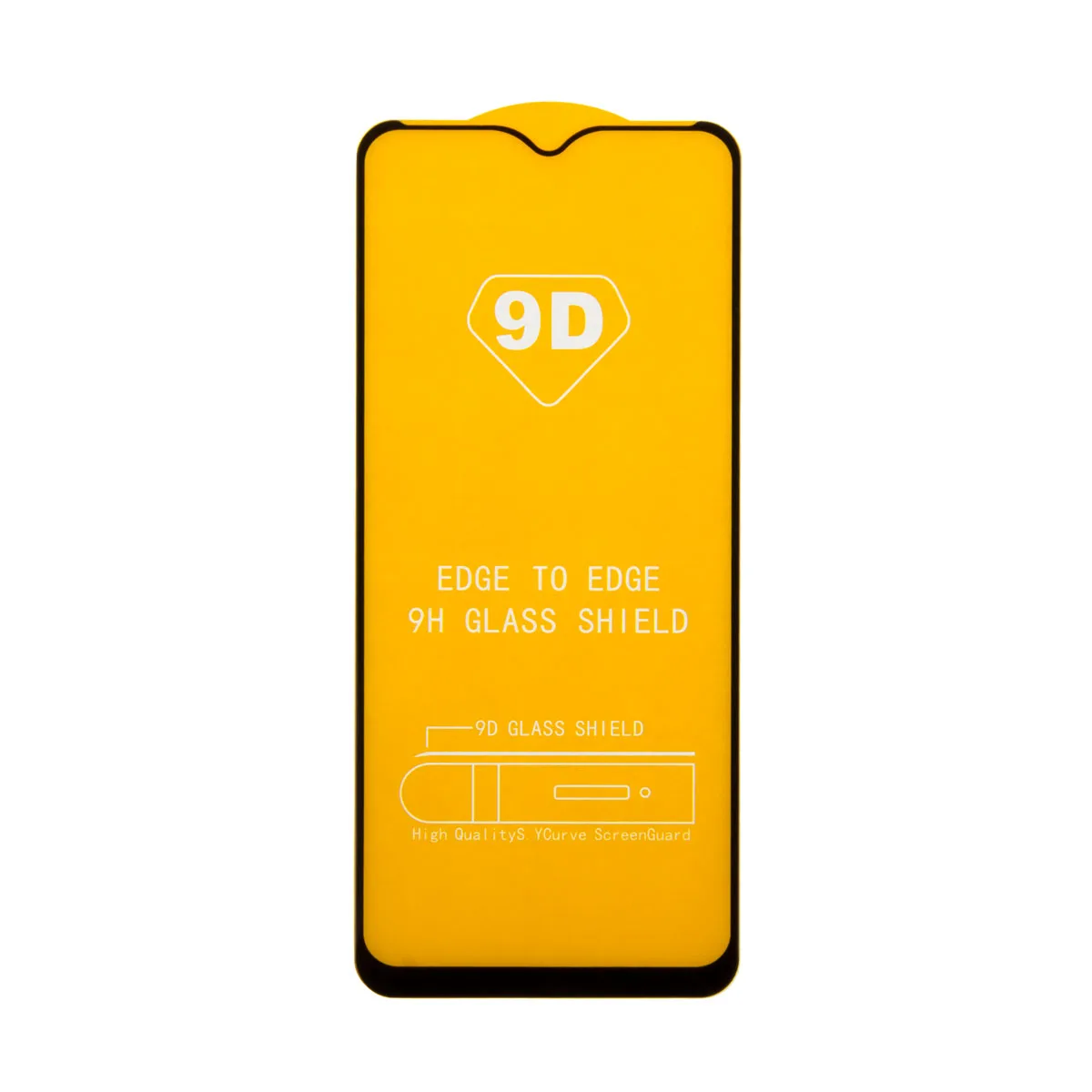 Защитное стекло "Полное покрытие" для Xiaomi Redmi 10C/12C/Poco C40/C55 Черный