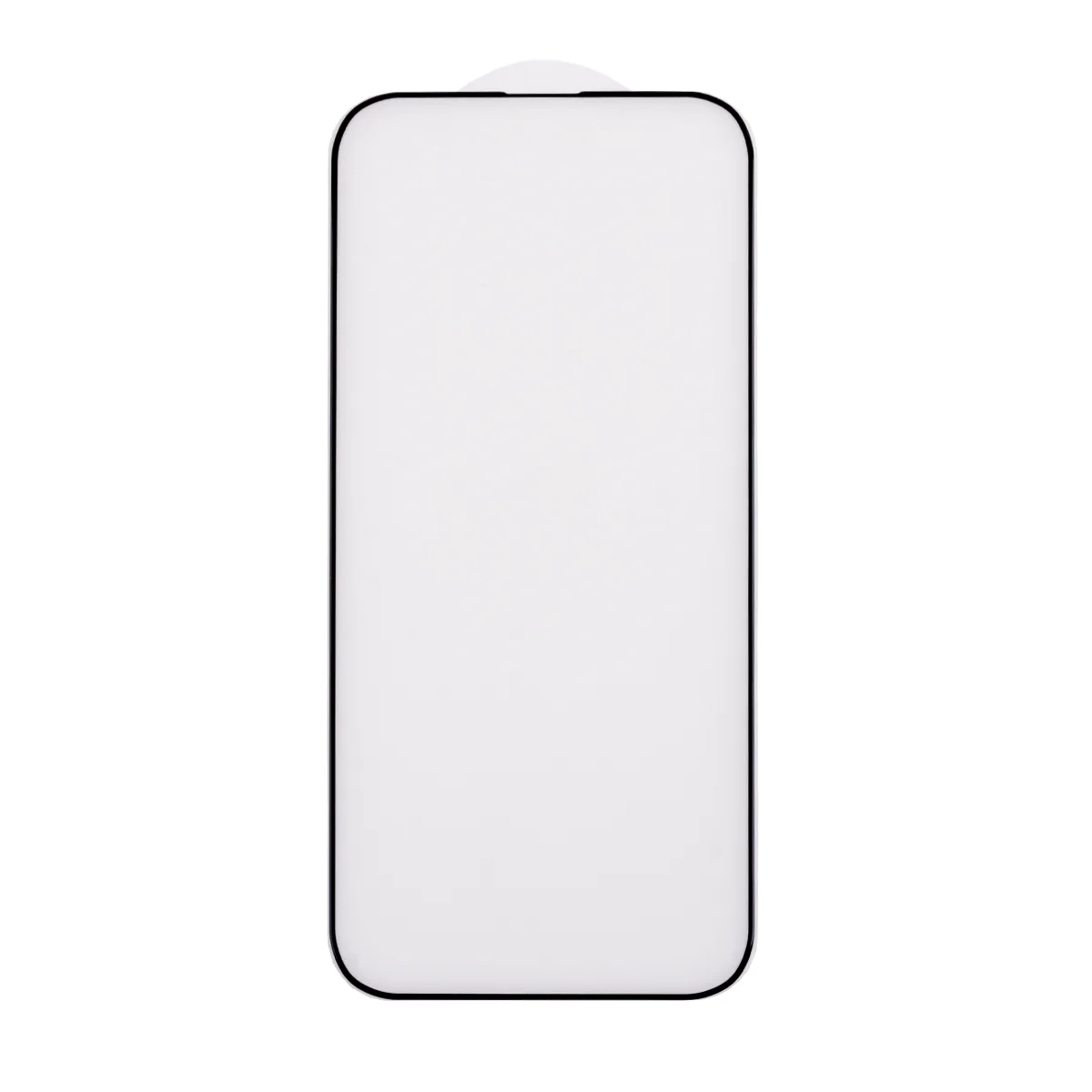 Защитное стекло "Матовое" для iPhone 14 Pro Черный (Закалённое, полное покрытие)