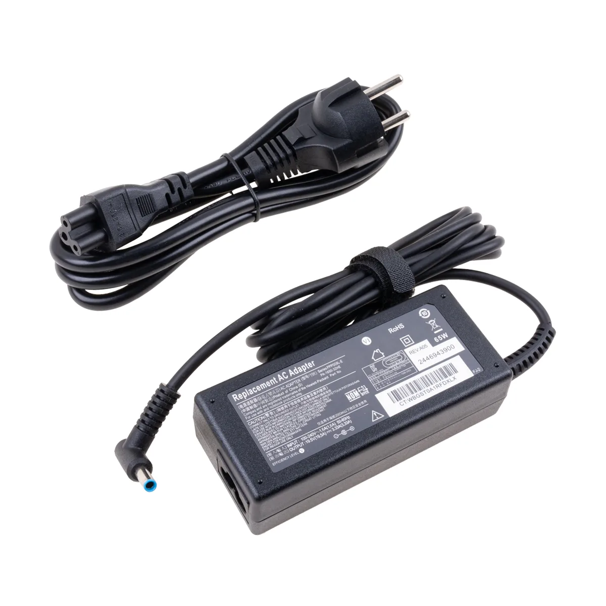Блок питания (сетевой адаптер) для ноутбука HP 19,5V, 3,33A, 65W (4,5?3,0 с иглой)