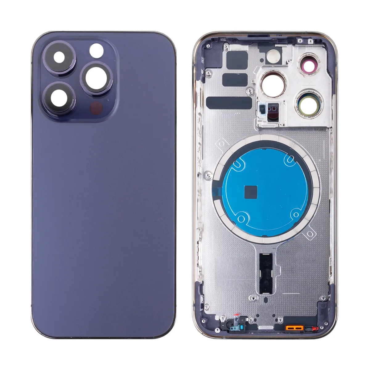 Корпус для iPhone 14 Pro (A2891) (1 Sim) Темно-фиолетовый - Премиум