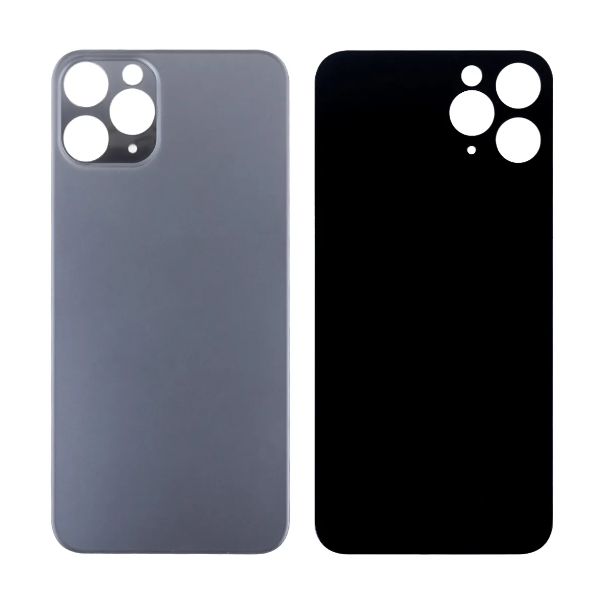 Задняя крышка для iPhone 11 Pro (A2215) Серый (стекло, монолит, широкий вырез под камеру, логотип)