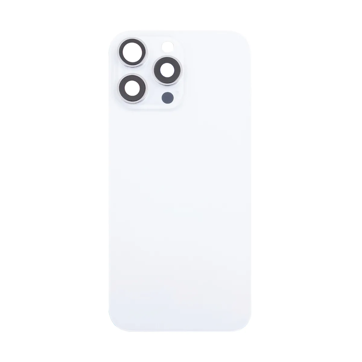Задняя крышка для iPhone 16 Pro Max (A3296) в сборе со стеклом камеры Белый (стекло, монолит, MagSaf