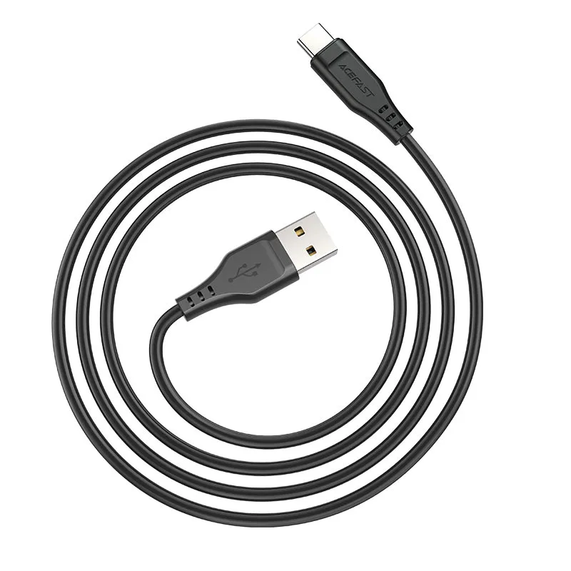 Кабель USB - Type-C Acefast C3-04 (3A, 1.2 м) Черный