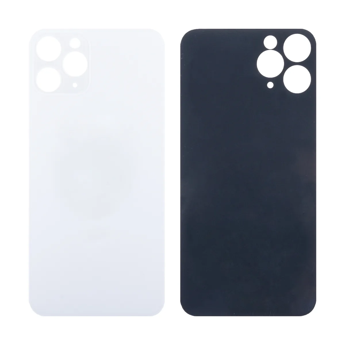 Задняя крышка для iPhone 11 Pro (A2215) Белый (стекло, широкий вырез под камеру, логотип)