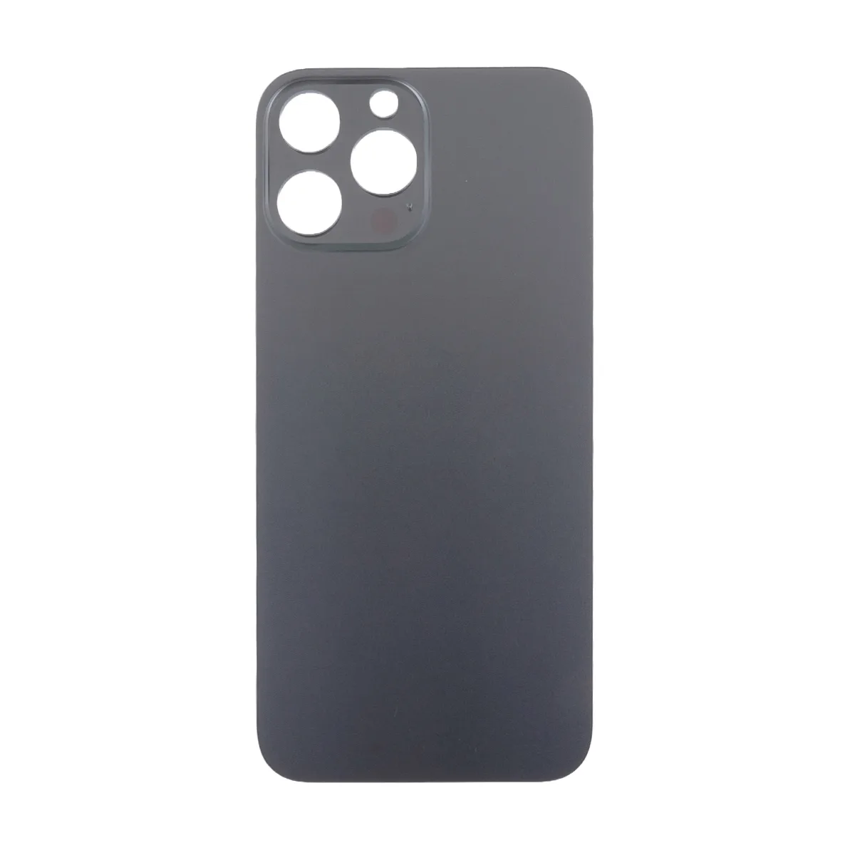 Задняя крышка для iPhone 13 Pro Max (A2645) Серый (стекло, узкий вырез под камеру, логотип) - Премиу