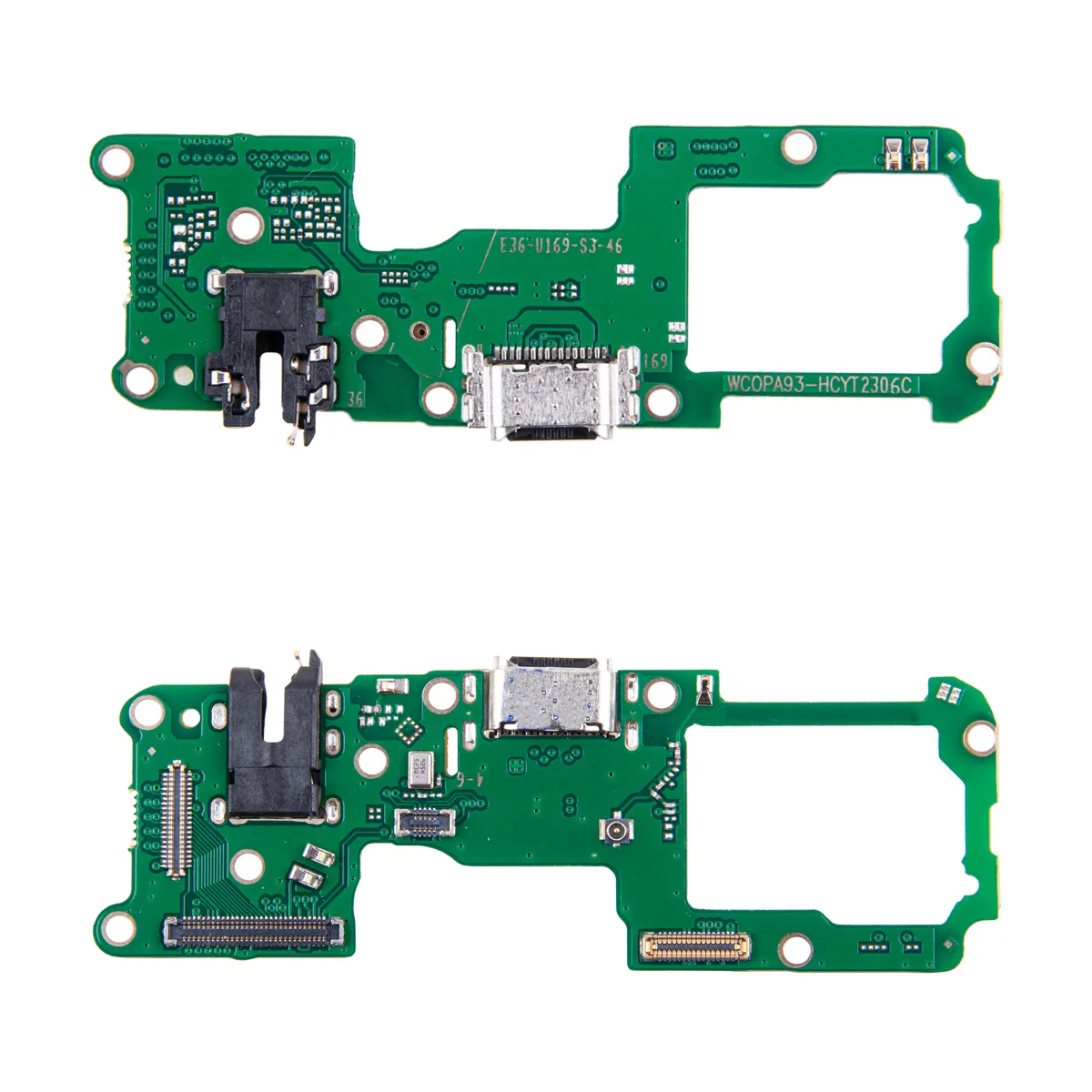 Шлейф для OPPO Reno 4 Lite/5 Lite (CPH2125/CPH2205) плата на системный разъем/разъем гарнитуры/микро