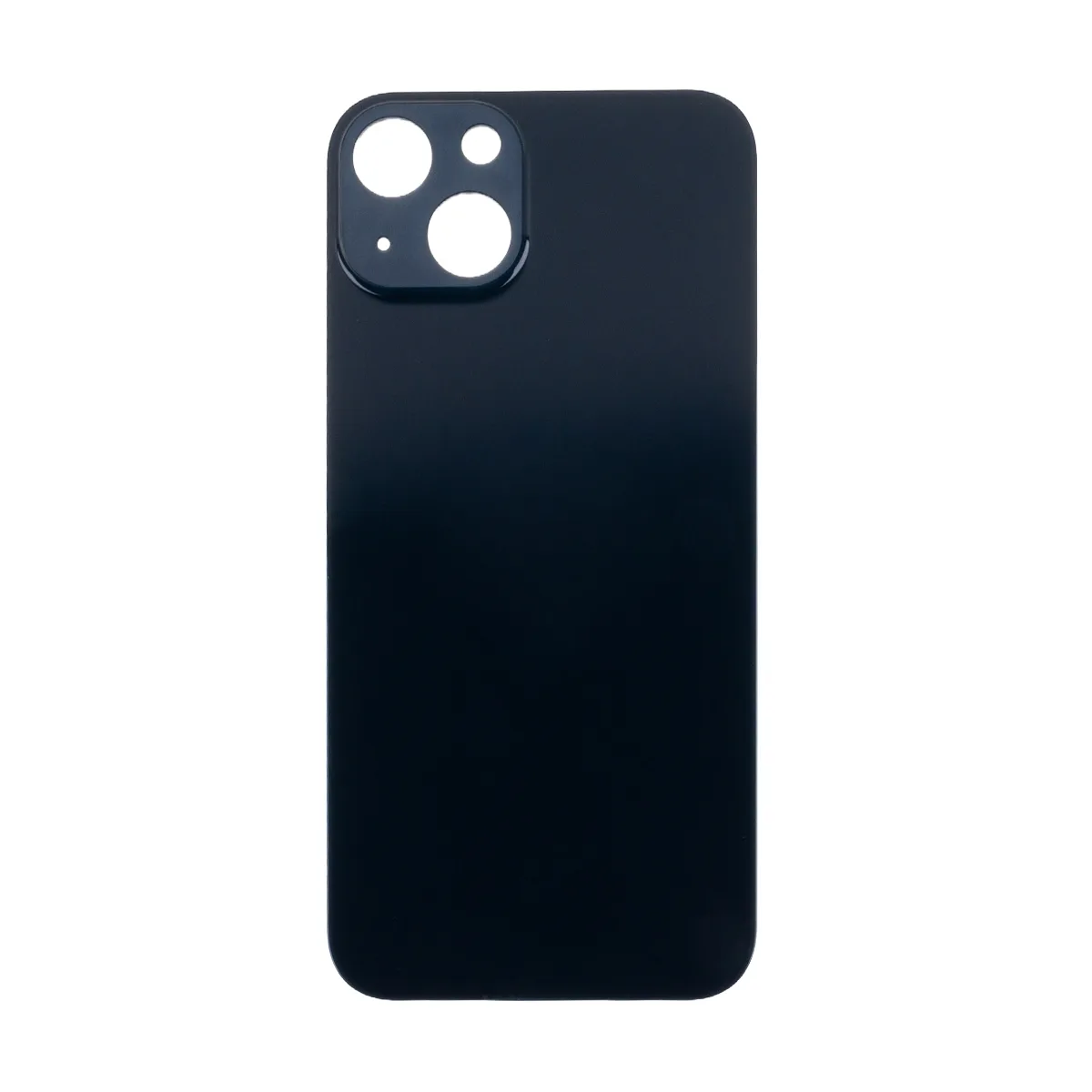 Задняя крышка для iPhone 13 (A2635) Черный (стекло, узкий вырез под камеру, логотип) - Премиум