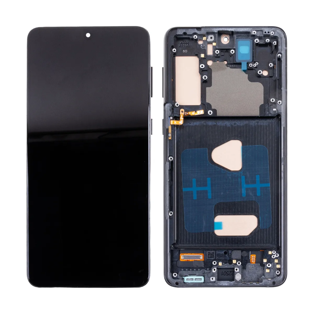 Дисплей для Samsung Galaxy S21+ (G996B) модуль с рамкой Черный - (In-Cell)