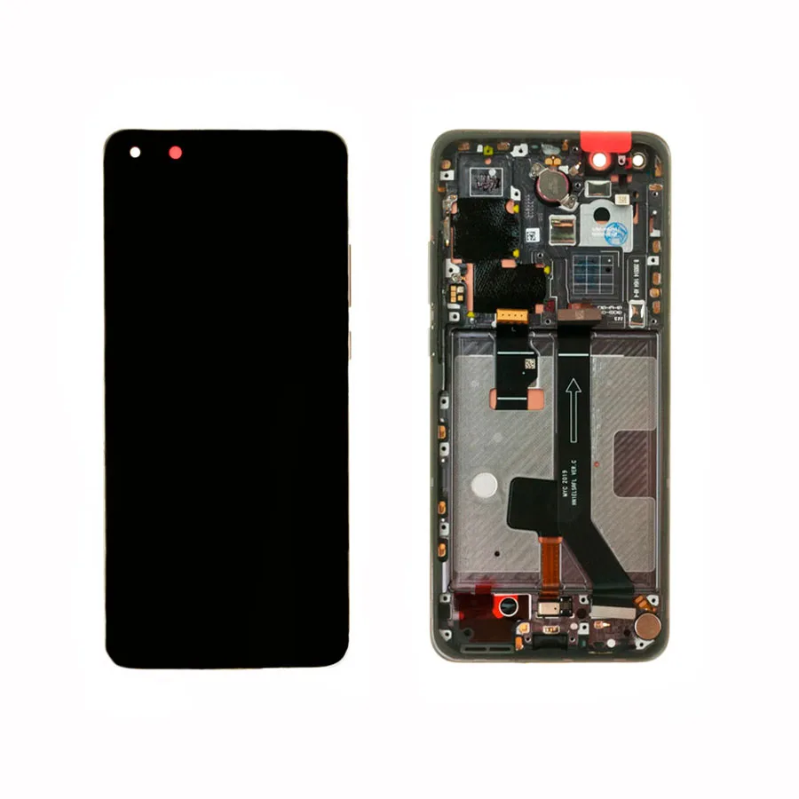 Дисплей для Huawei P40 Pro (ELS-NX9) модуль с рамкой Черный - OR