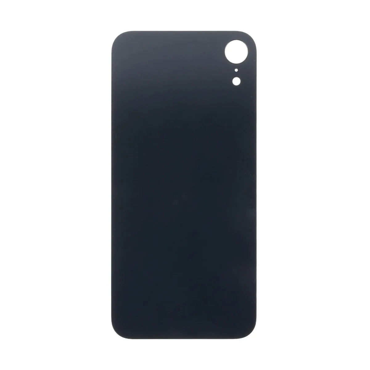 Задняя крышка для iPhone Xr (A2105) Голубой (стекло, монолит, широкий вырез под камеру, логотип) - П