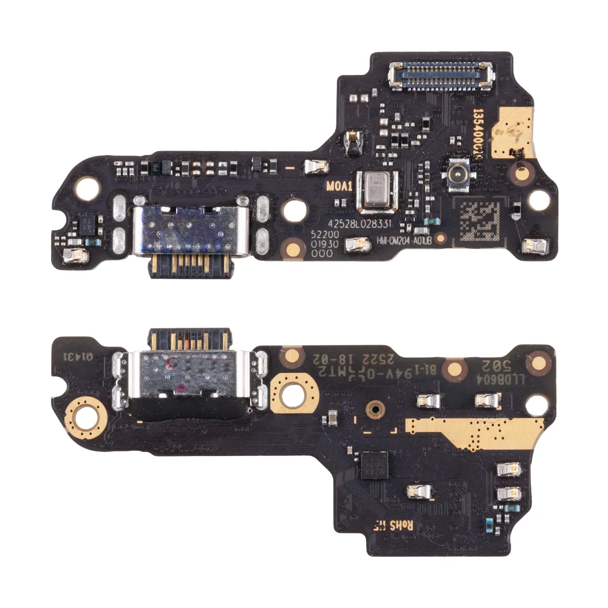 Шлейф для Xiaomi Poco M7 4G/Redmi 15 4G (25062PC34G/25062RN2DY) плата системный разъем/микрофон - Пр