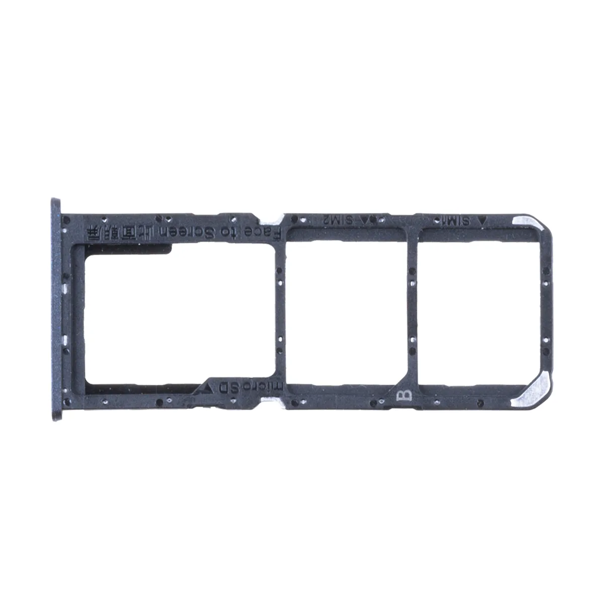 Держатель SIM для Realme C30/Narzo 50i Prime (RMX3581/RMX3506) Черный