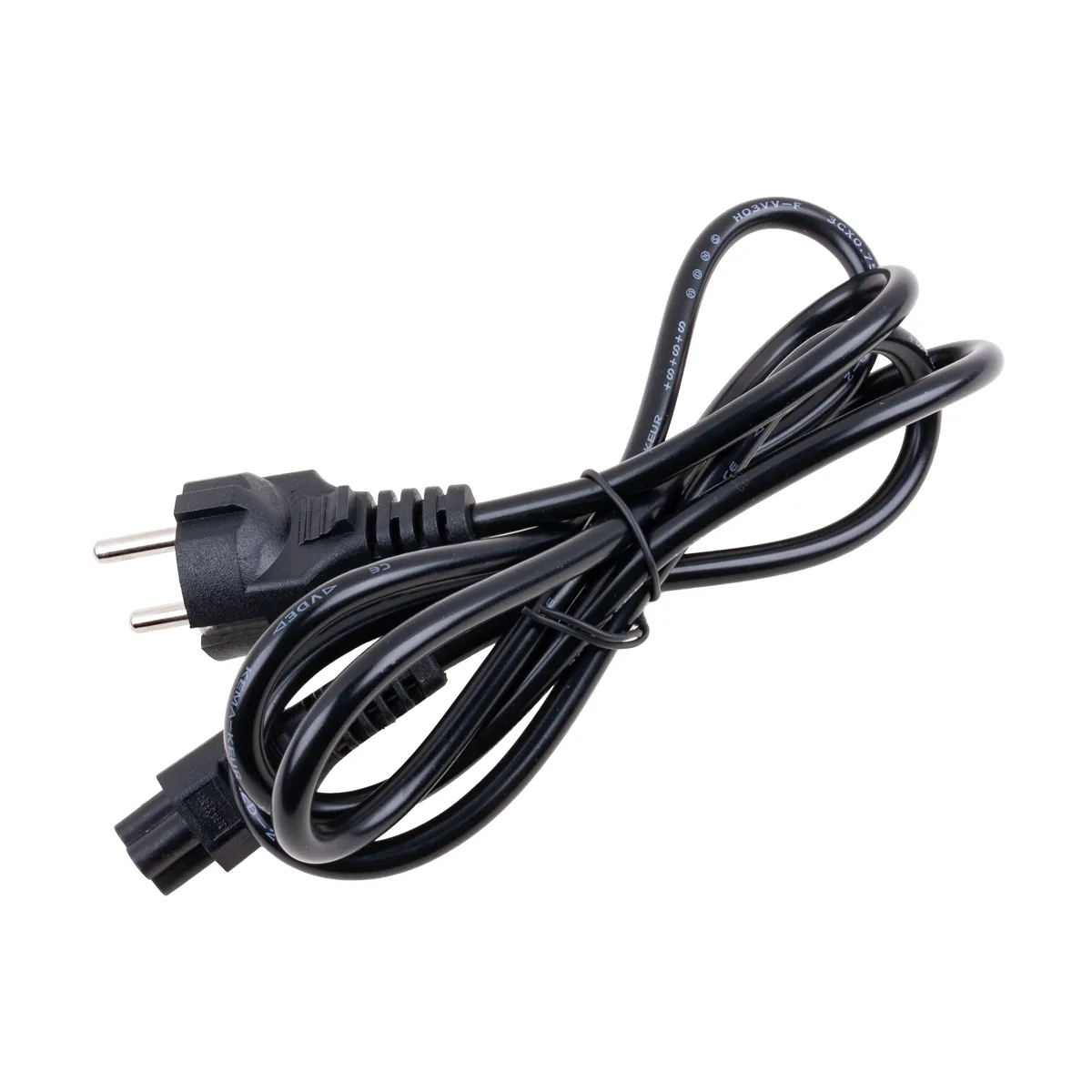 Кабель питания CEE 7/7 - IEC-C5 (евровилка - 3 pin, 1.5 м) Черный