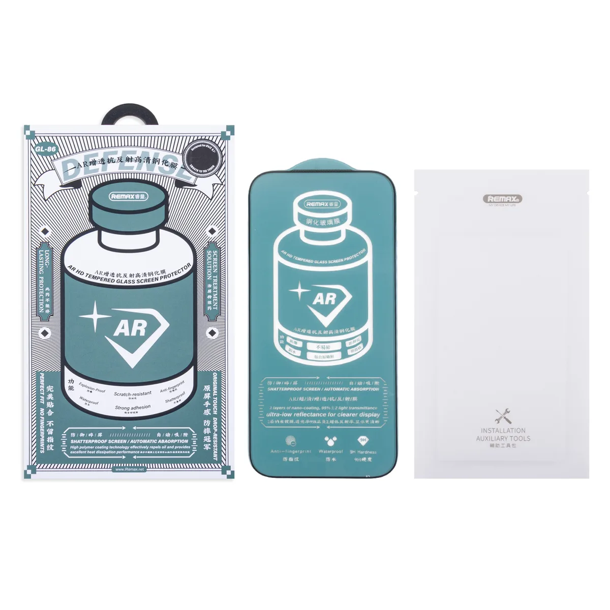 Защитное стекло "Антибликовое" Remax Medicine Glass GL-86 для iPhone Air Черный