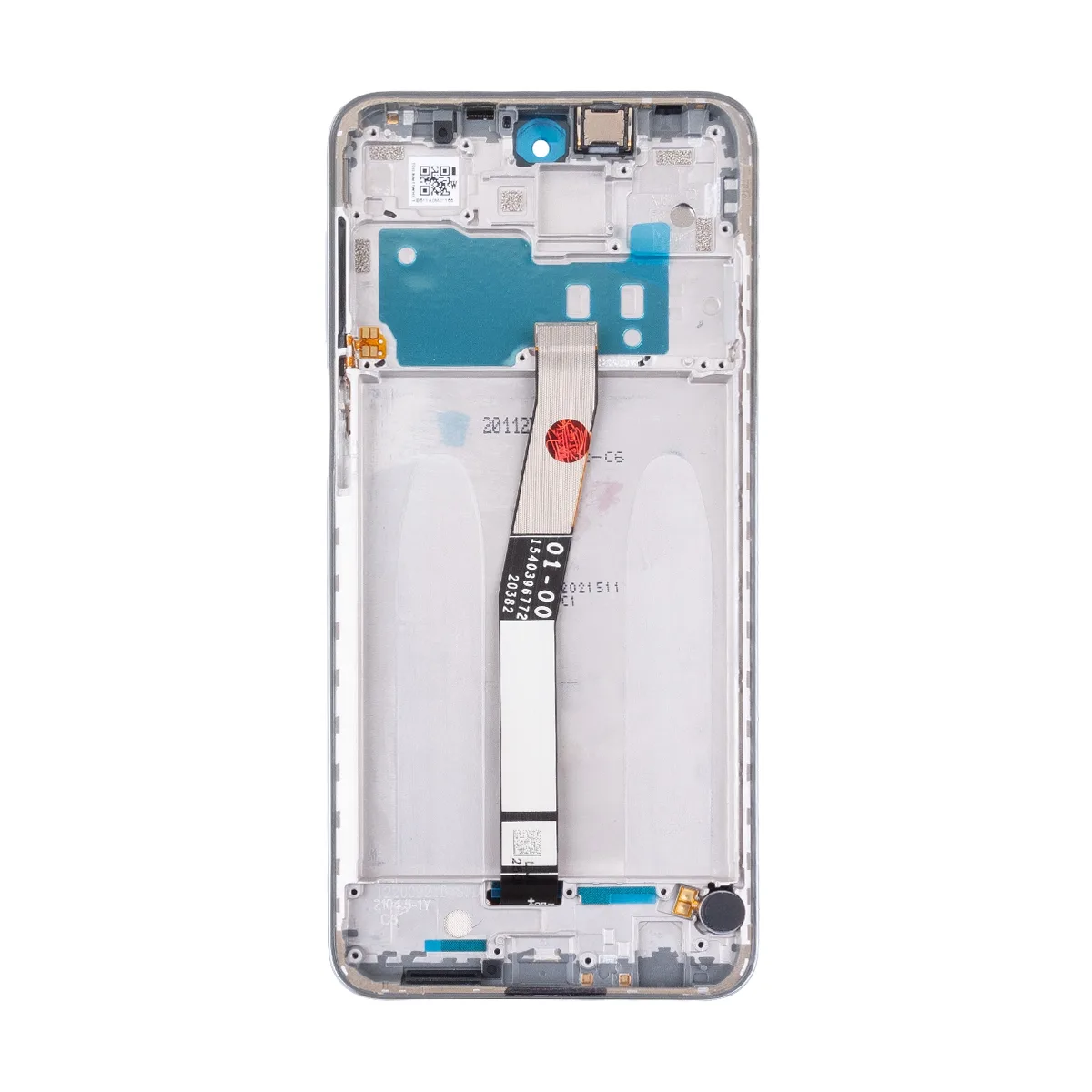 Дисплей для Xiaomi Redmi Note 9S/9 Pro (M2003J6A1G/M2003J6B2G) модуль с рамкой Серебро - OR