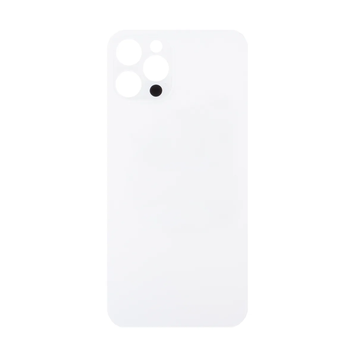 Задняя крышка для iPhone 12 Pro (A2407) Белый (стекло, широкий вырез под камеру, логотип)