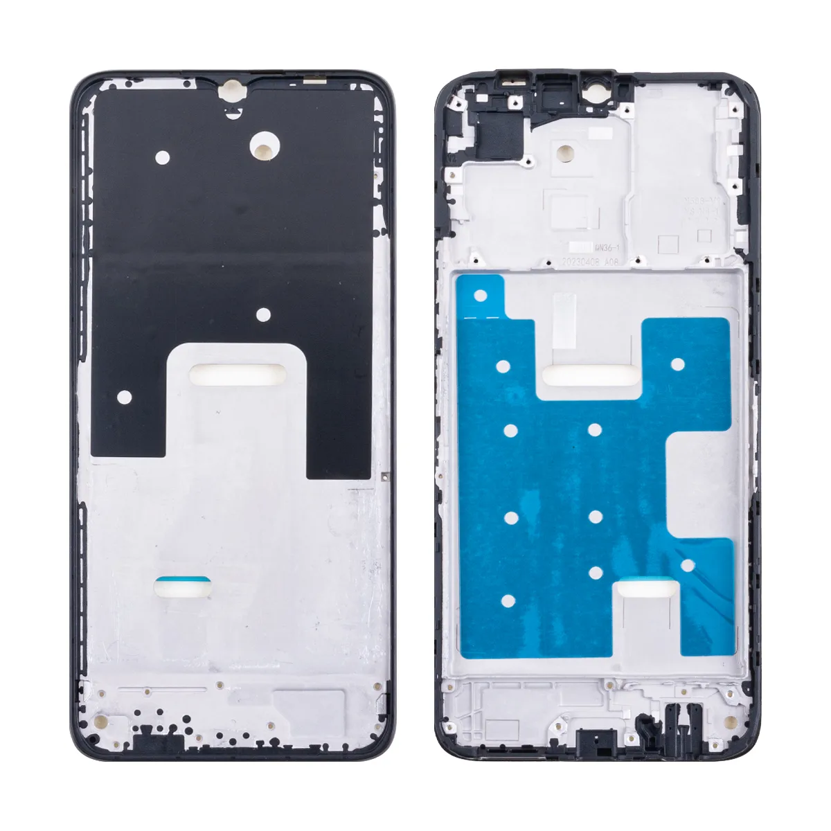 Рамка дисплея для Huawei Honor X6a (WDY-LX1) Черный (возможен дефект ЛКП)