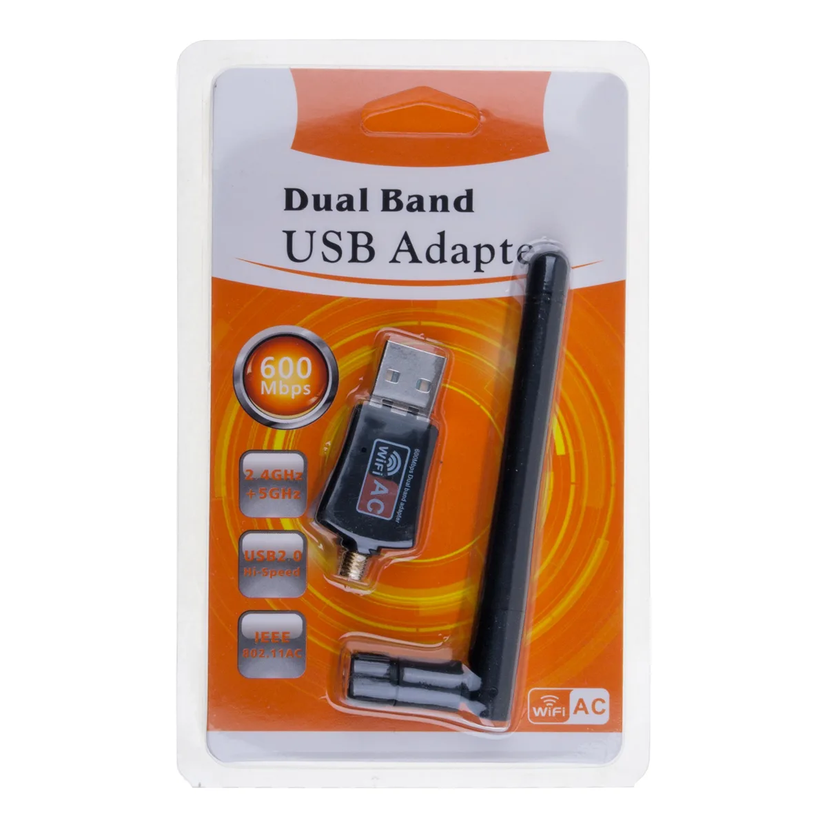 USB Wi-Fi адаптер (2,4 - 5 GHz) Черный