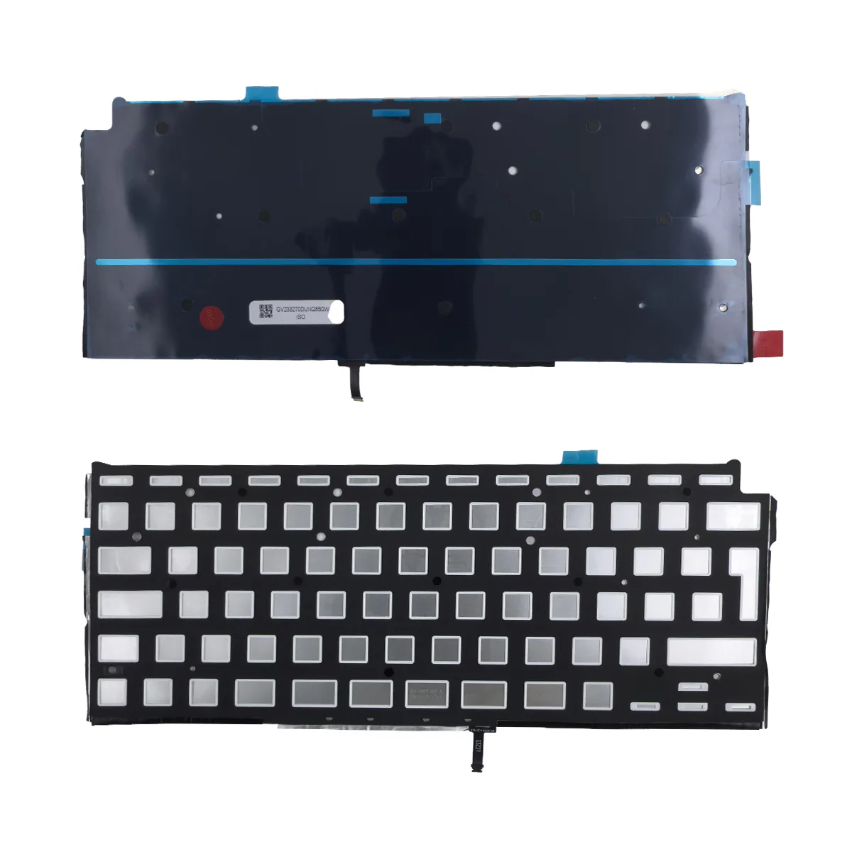 Подсветка клавиатуры для ноутбука MacBook Air M1 13" A2337 (2020, Г-образный Enter RU) Черный