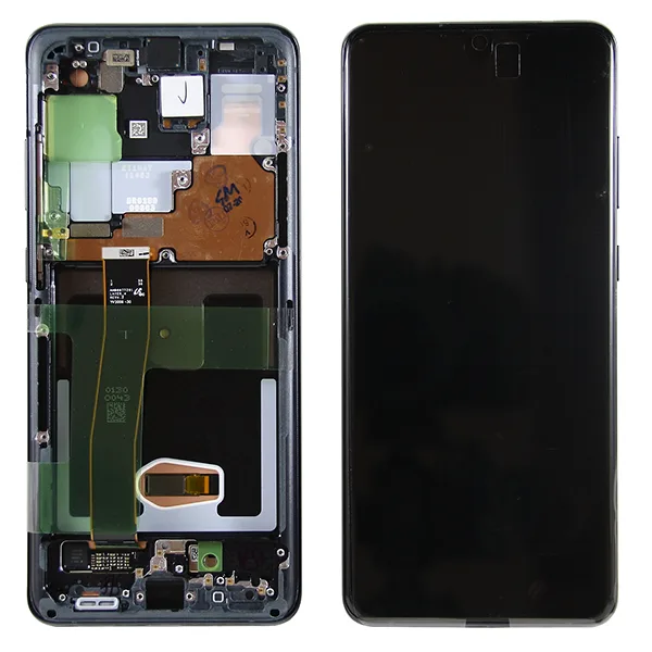 Дисплей для Samsung Galaxy S21 FE (G990B) модуль с рамкой Серый - OR (SP)