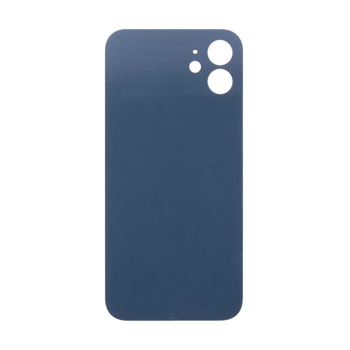 Задняя крышка для iPhone 12 (A2403) Белый (стекло, монолит, широкий вырез под камеру, логотип) - Пре