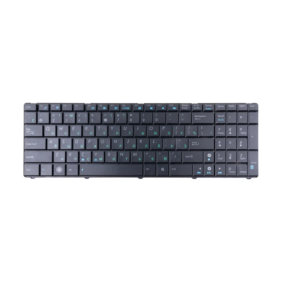 Клавиатура для ноутбука Asus F52/F90/K50/K51/K60I/K60IJ/K61/K62/K70/K71/K72/P50/X5DIJ Черный