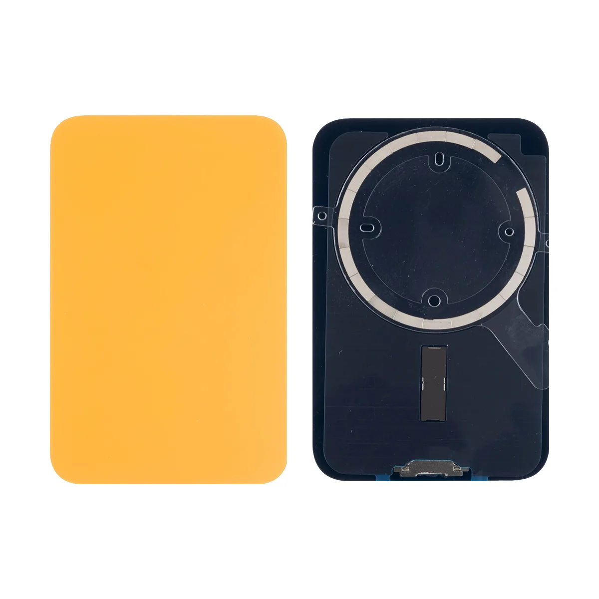 Задняя крышка для iPhone 17 Pro (A3523) Оранжевый (стекло, монолит, MagSafe, логотип) - Премиум