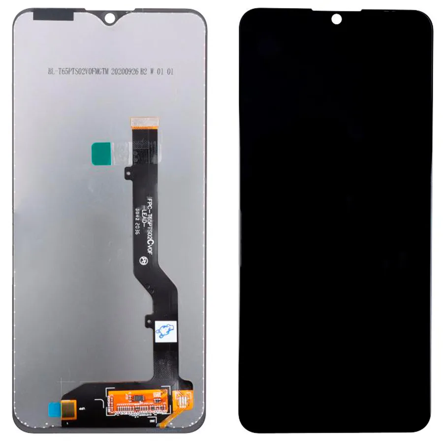 Дисплей для ZTE Blade A7s 2020 в сборе с тачскрином Черный - Оптима