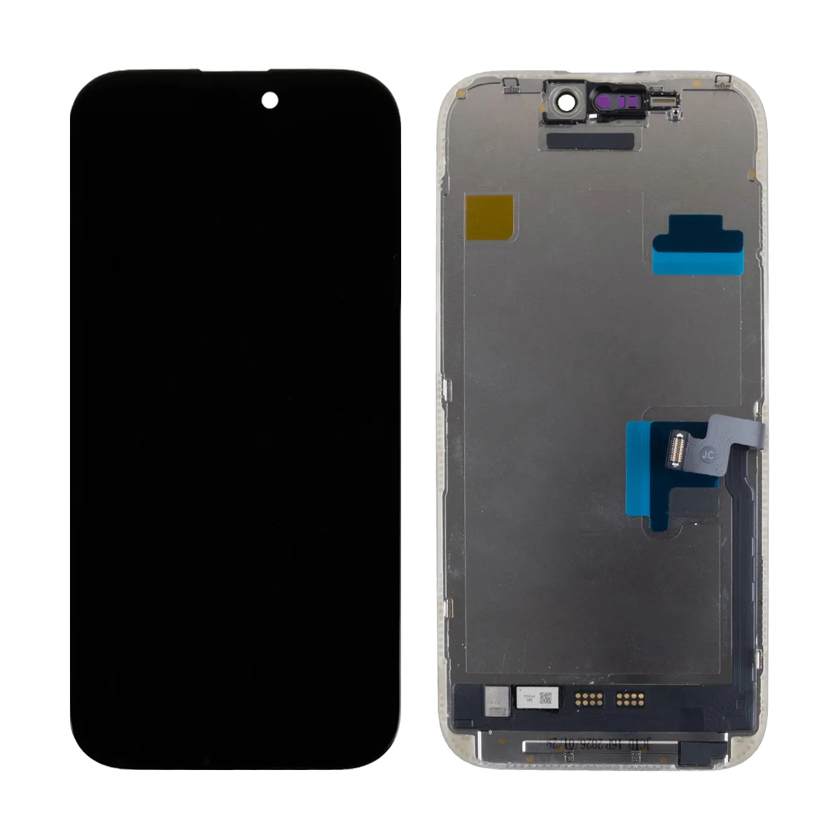Дисплей для iPhone 16 Pro (A3293) в сборе с тачскрином Черный - JCID (Soft OLED, Full HD, 120 Гц) (с