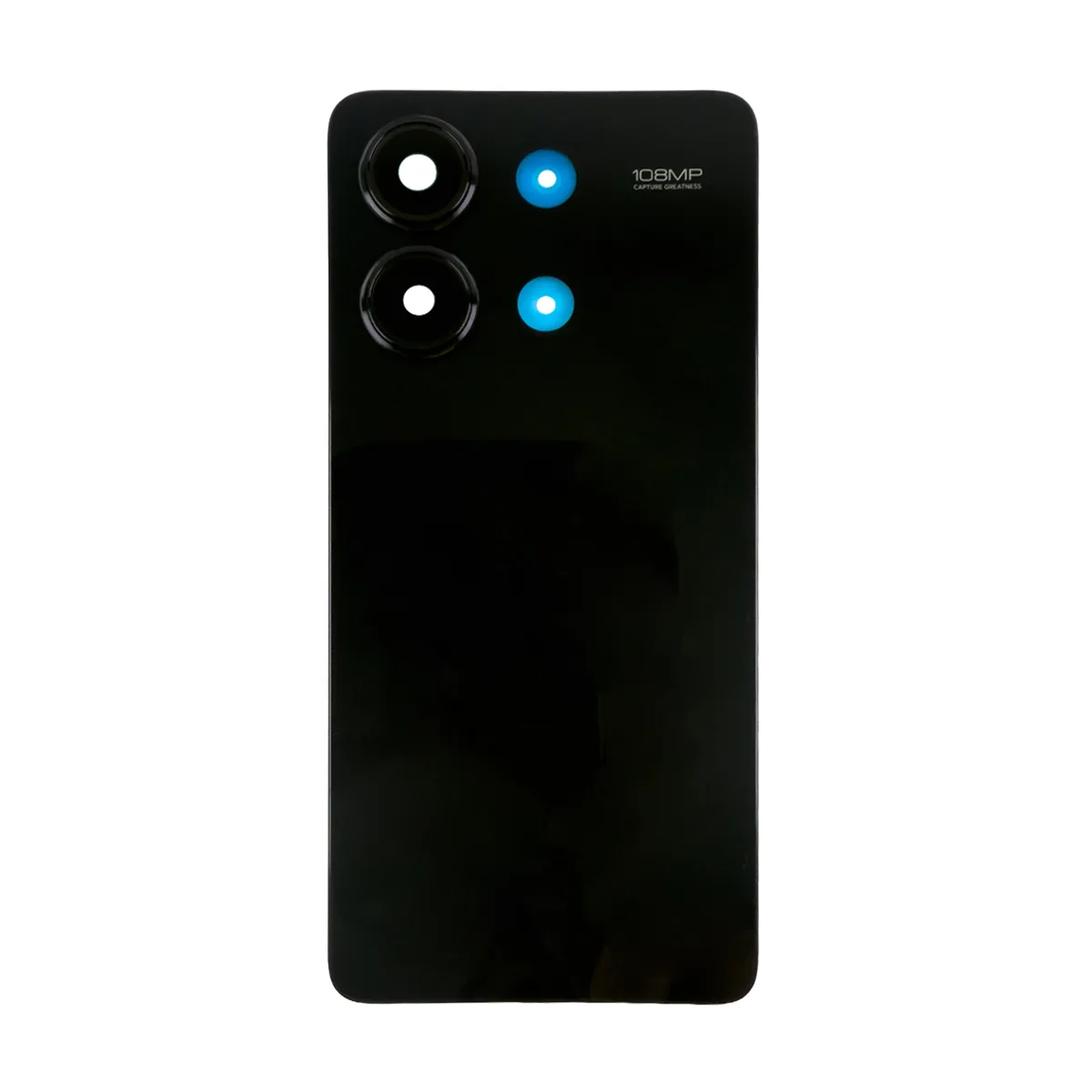 Задняя крышка для Xiaomi Redmi Note 13 4G (23129RAA4G/23124RA7EO/23129RA5FL) Черный - Премиум
