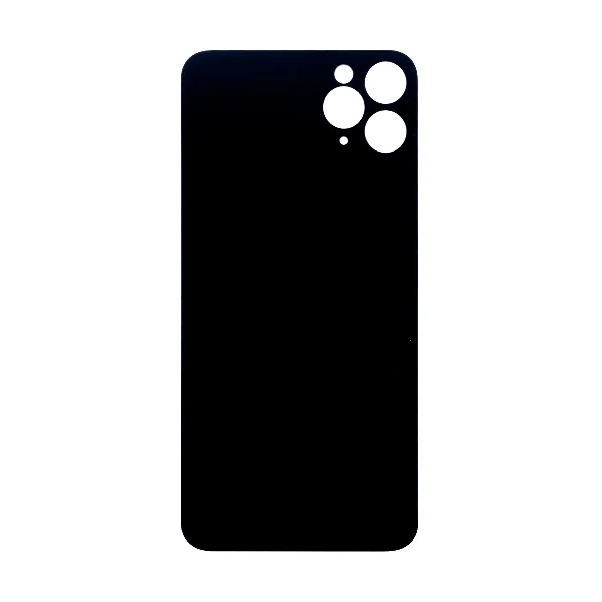 Задняя крышка для iPhone 11 Pro Max (A2218) Белый (стекло, широкий вырез под камеру, логотип)