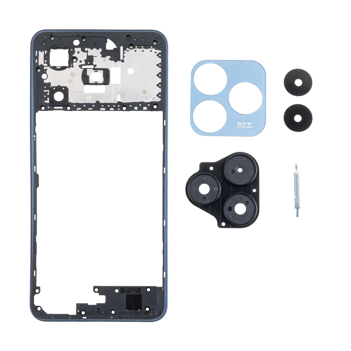 Средняя часть для Realme C63 4G (RMX3939) Синий