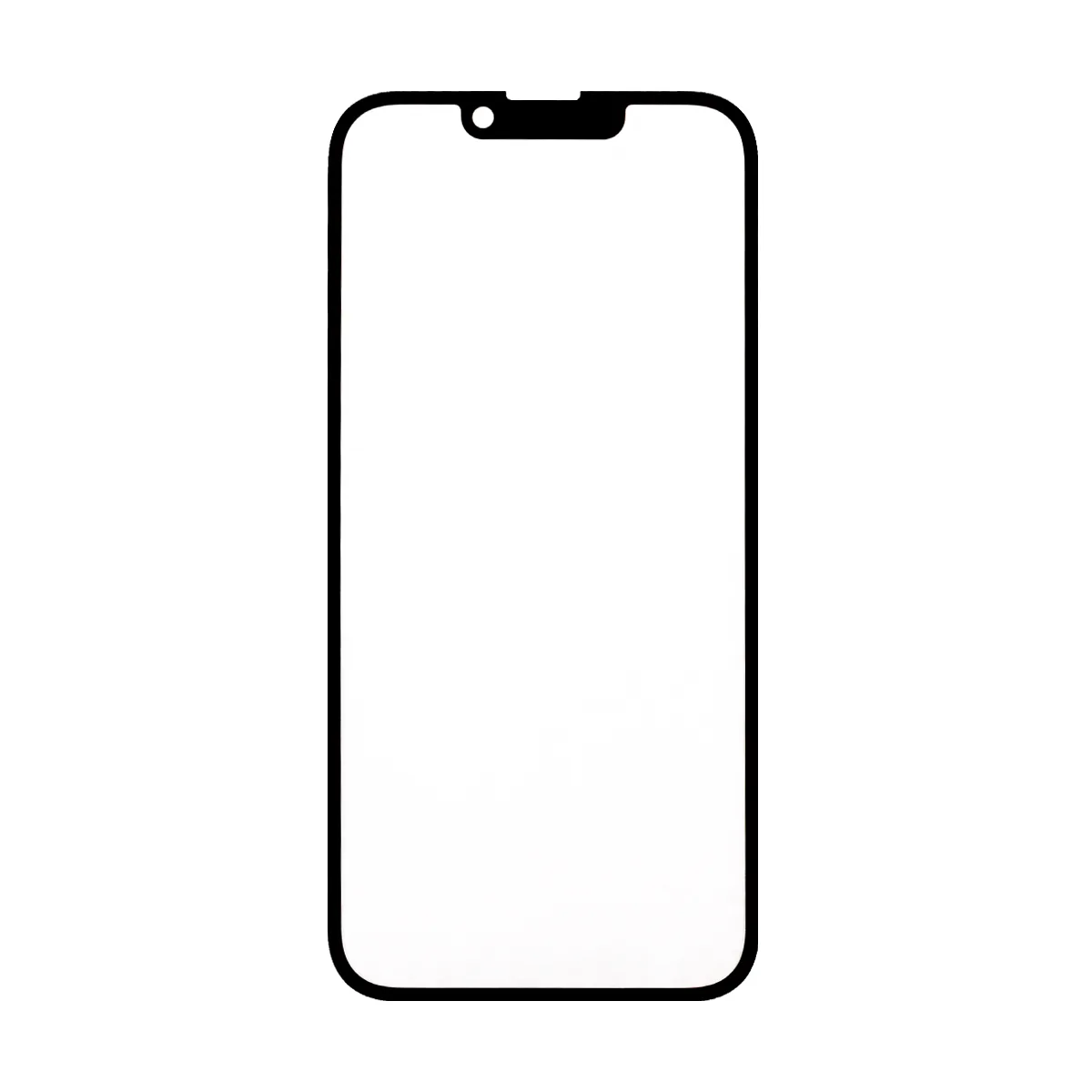 Стекло для переклейки iPhone 14 (A2883) с OCA пленкой Черный - OR (Feaglet)